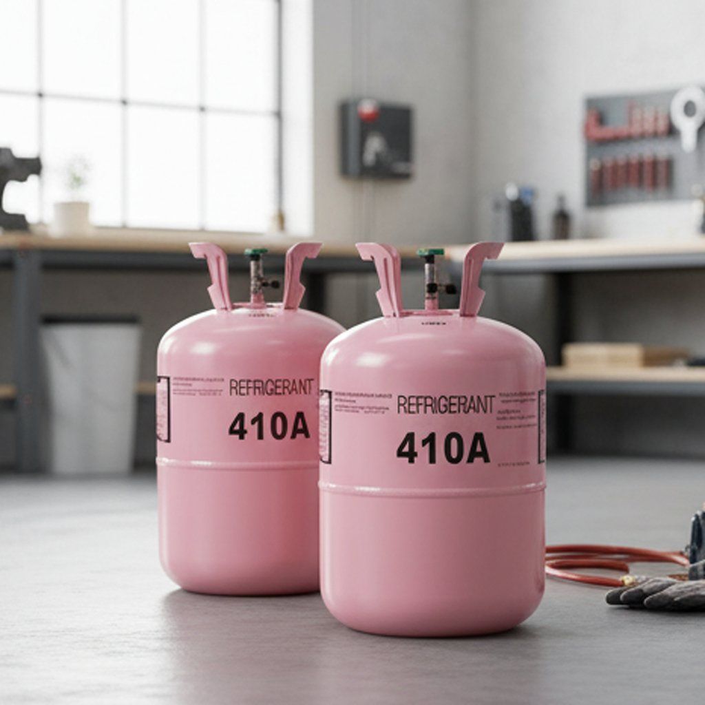 R-410A cylinder delivered